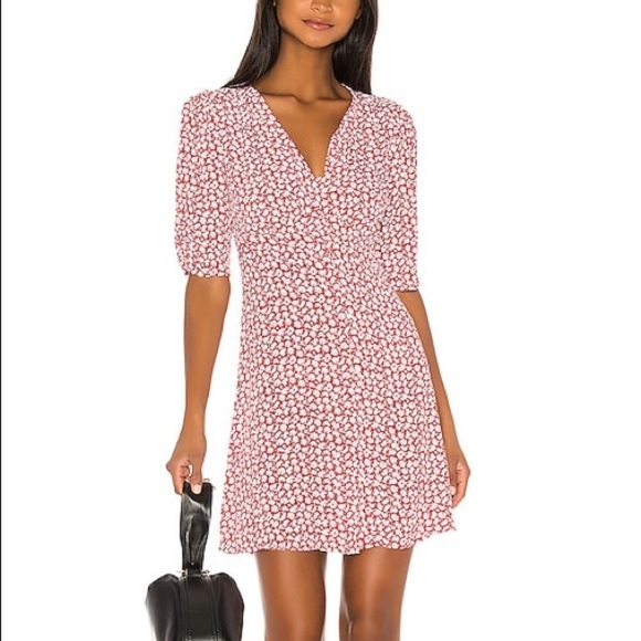 Allsaints Kota Scatter Dress Button Down Tea Dress